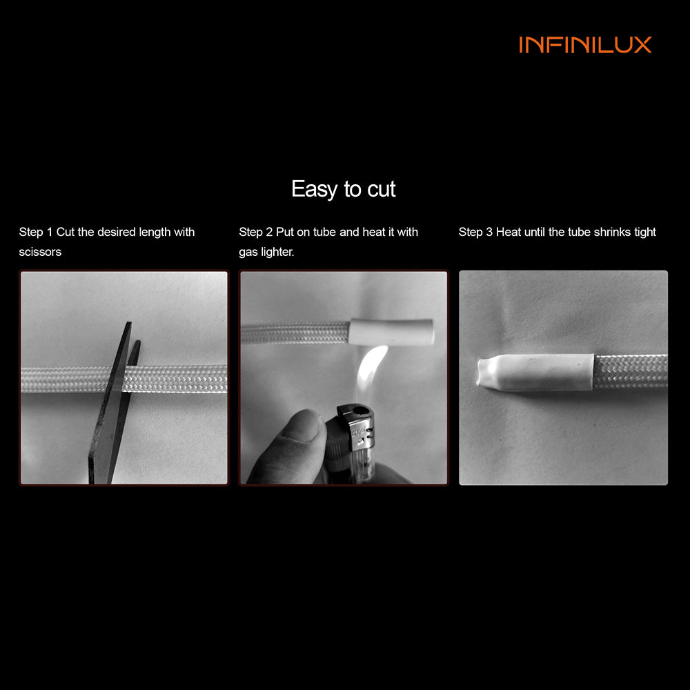 INFINILUX Fabric COB LED Strip Lights,Super Bright 5V USB COB Tape Light 3.28ft/1m 3000K Warm White,CRI90+ Flexible TV Backlights,for Mirrors,Under Cabinet,Home DIY Projects